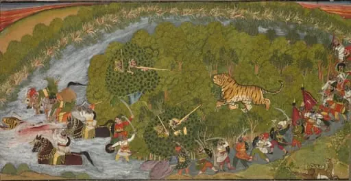 Tiger Hunt, by Unknown