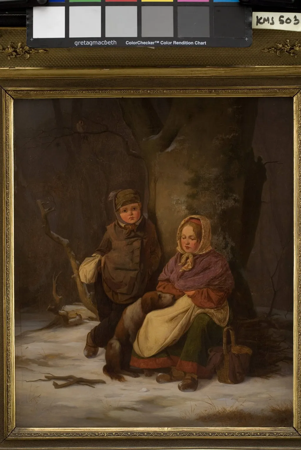 To fattige børn, by Unknown, 1845
