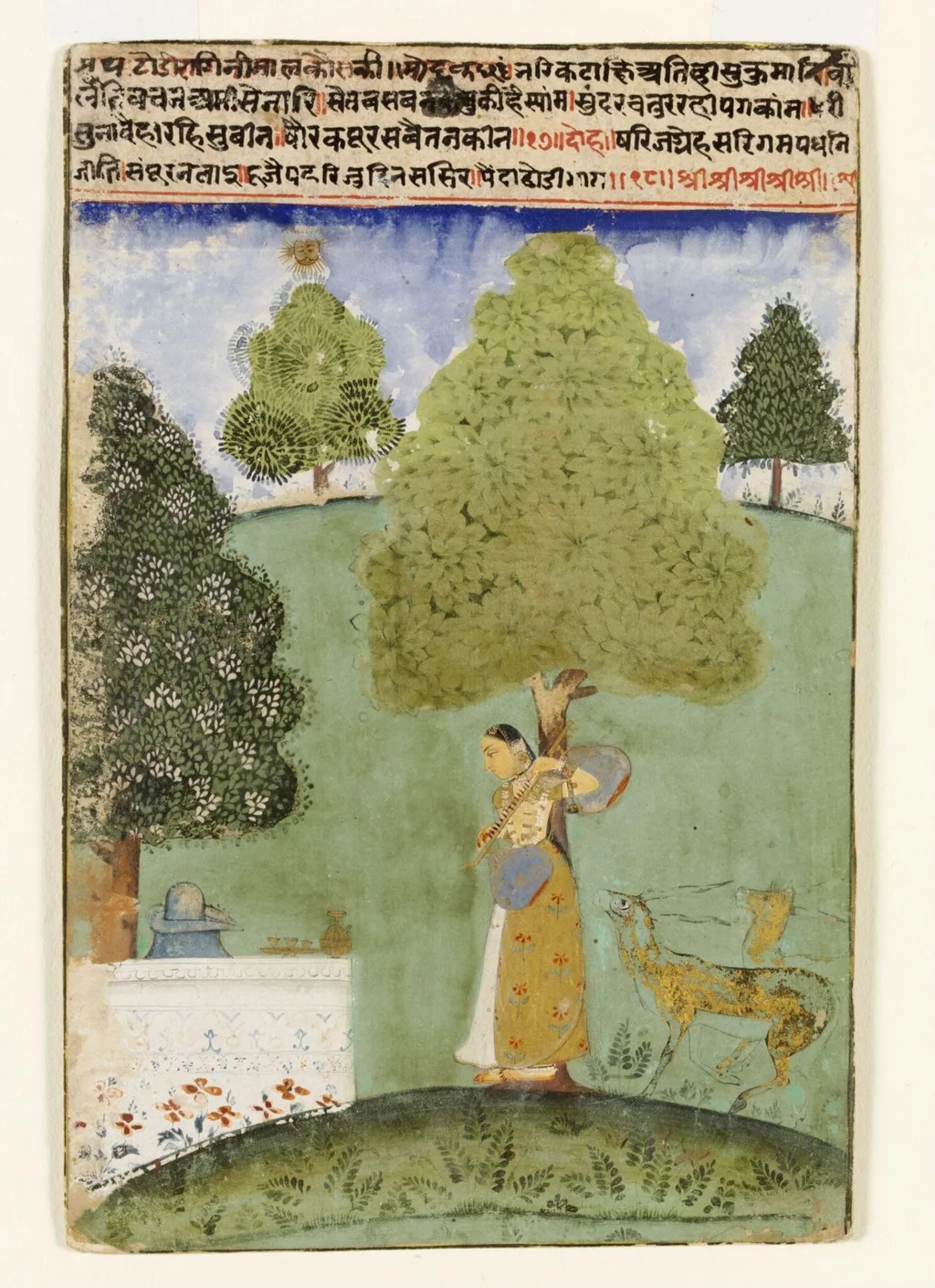 Todi Ragini, by Unknown, paint, 1750