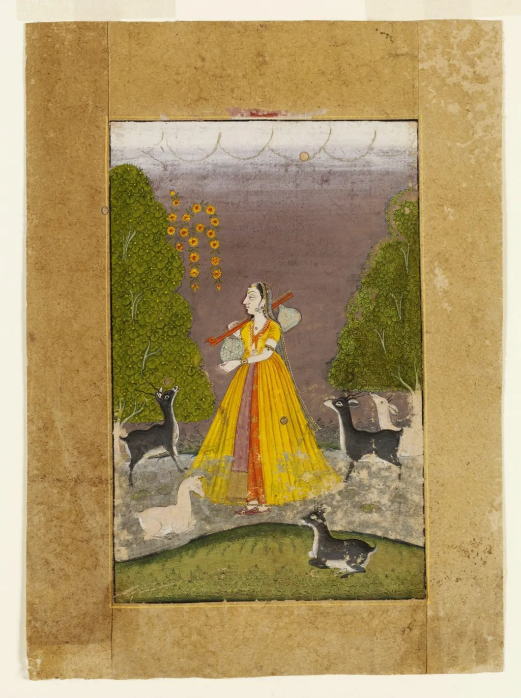Todi Ragini, by Unknown, paint, 1770