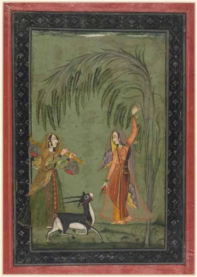 Todi Ragini, from a Ragamala Series, by Unknown, unspecified, 1762