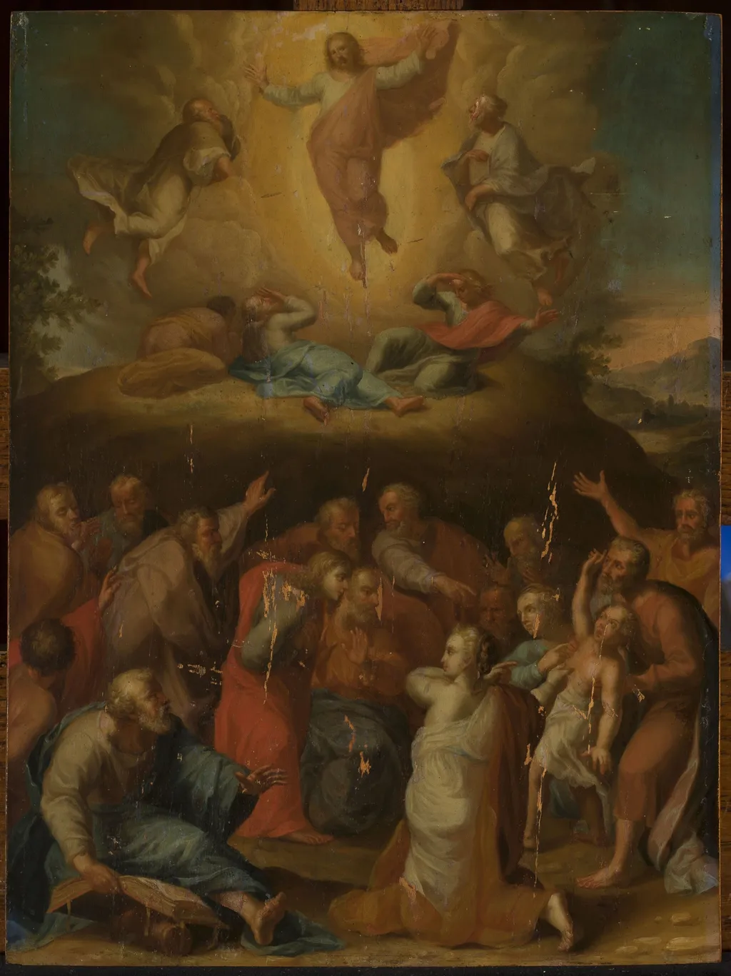 Transfiguration, by Unknown, oil, 1603