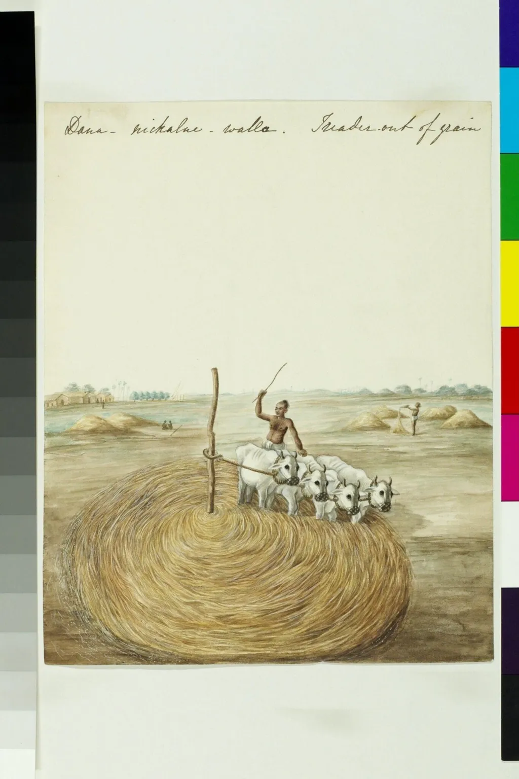 Treader out of grain, by Unknown, paint, 1826