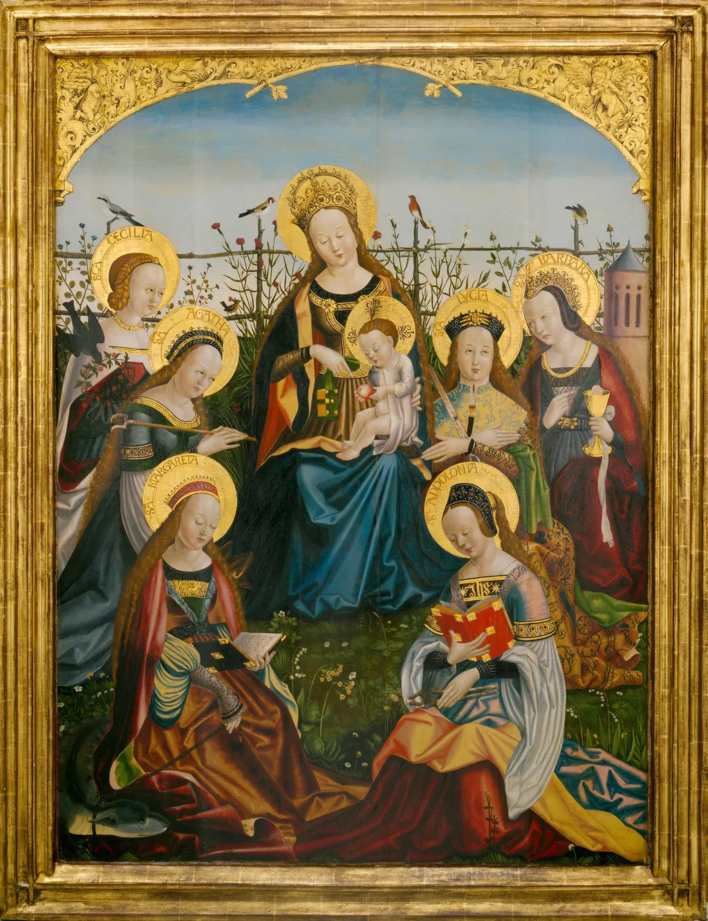 Triptych of the Virgin and Child with Saints, by Unknown, oil, 1525