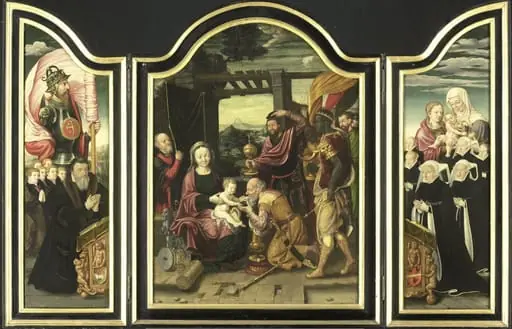 Triptych with the Adoration of the Magi, by Unknown