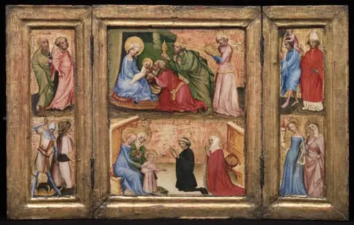 Triptych with the Adoration of the Magi, by Unknown