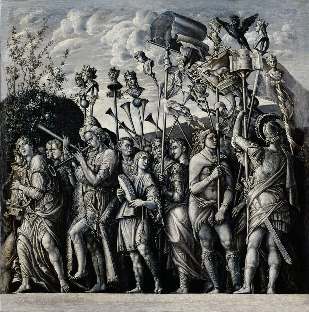 Triumphs of Caesar: Musicians and Standard Bearers, by Unknown