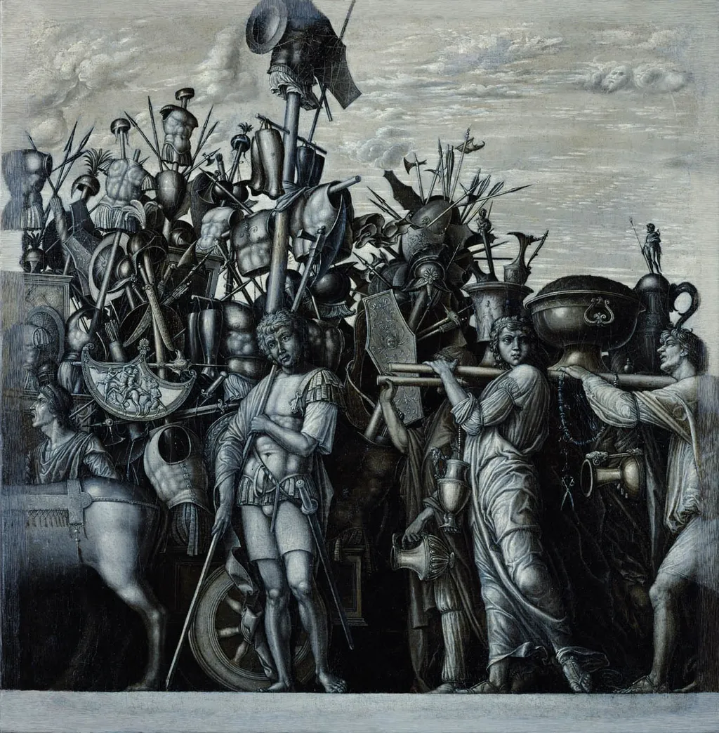 Triumphs of Caesar: The Trophy Bearers, by Unknown, unspecified, 1605