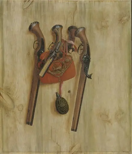 Trompe l'Oeil with Pistols, by Unknown