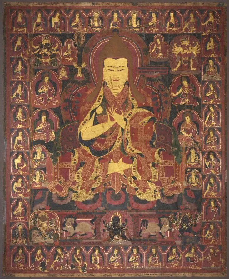 Tsong Khapa, Founder of the Geluk Order, by Unknown, unspecified, 1455