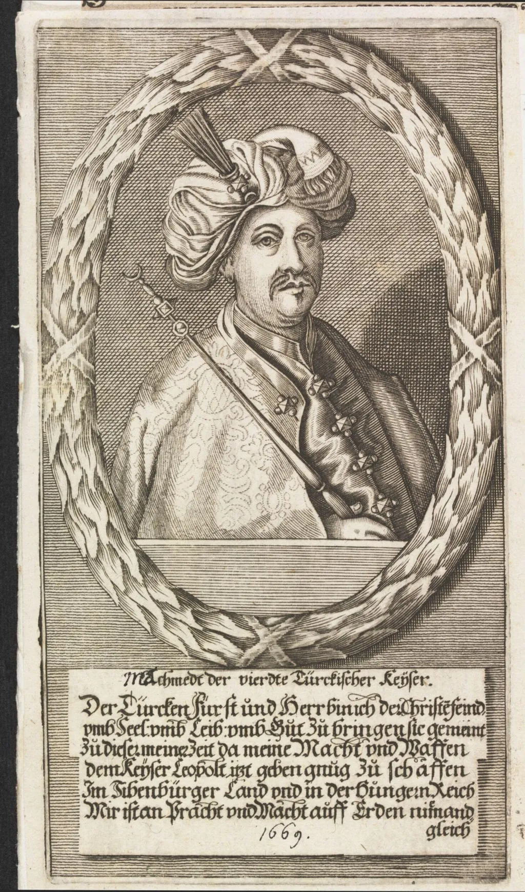 Turkish sultans, sultanas and other historical figures, by Unknown, 1669