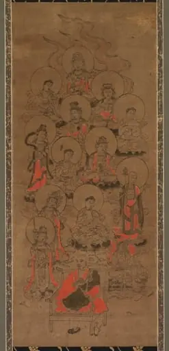Twelve Buddhas and Kobo Daishi (Jusanbutsu), by Unknown