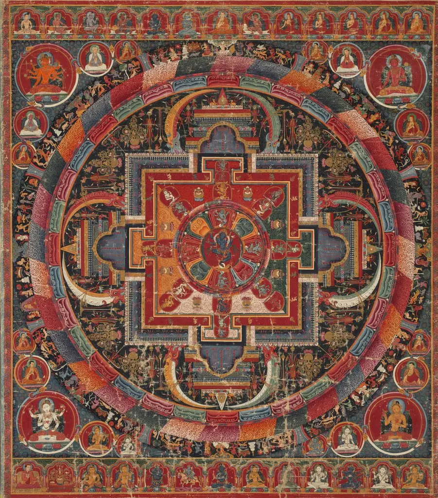 Twenty-three Deity Nairatma Mandala, by Unknown