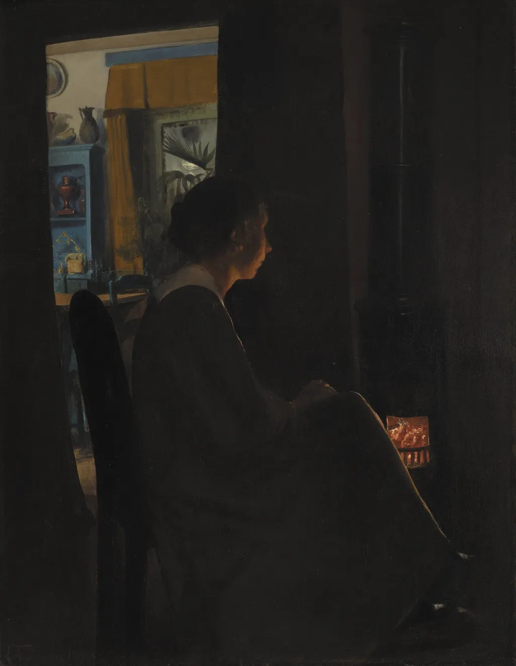 Twilight. The Artist's Wife, by Unknown, 1898