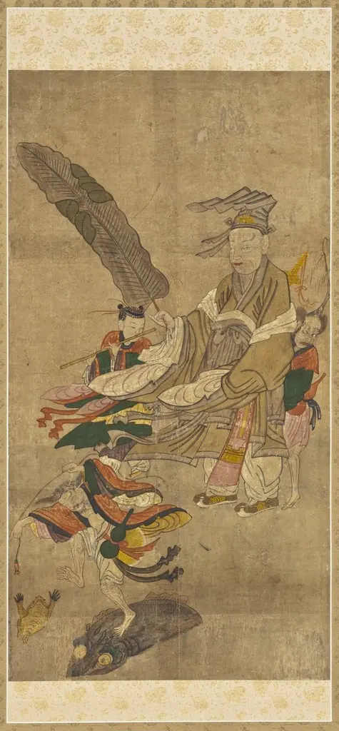 Two Chinese Daoist Immortals, Zhongli Quan (Jongni Gwon) and Liu Hai (Yu Hae), by Unknown