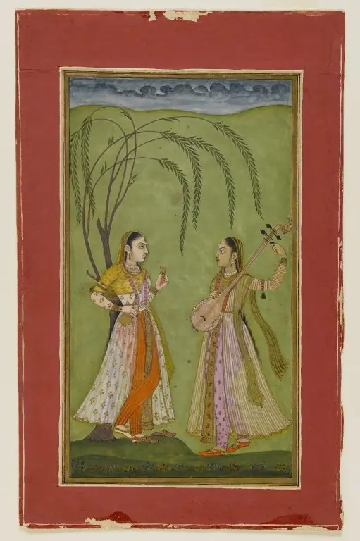 Two Ladies in a Landscape, by Unknown