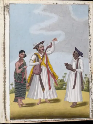 Two male entertainers, by Unknown