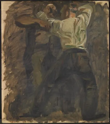 Two Men Fighting, by Unknown