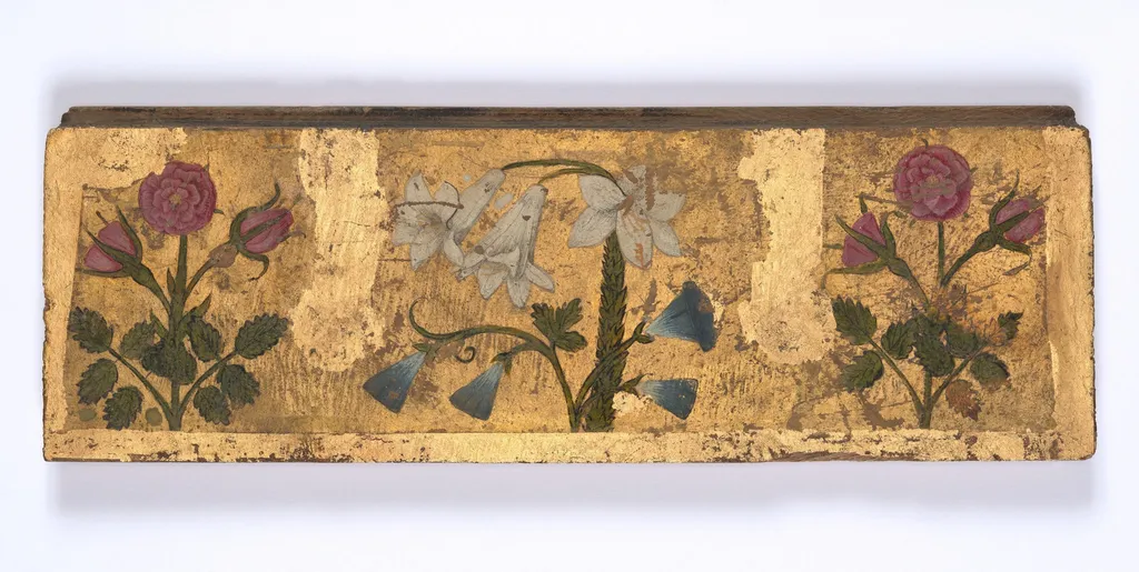 Two Panels with Flower Designs, by Unknown, unspecified, 1650