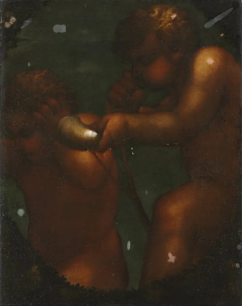Two Putti, by Unknown