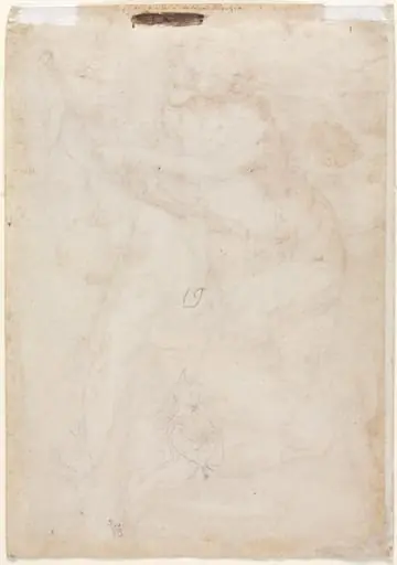 Two Sketches of a Mother and Child (verso), by Unknown
