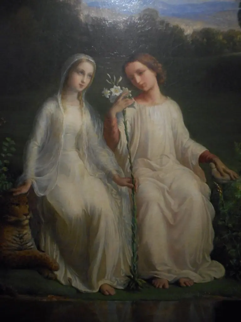 Two young Ladies, by Unknown