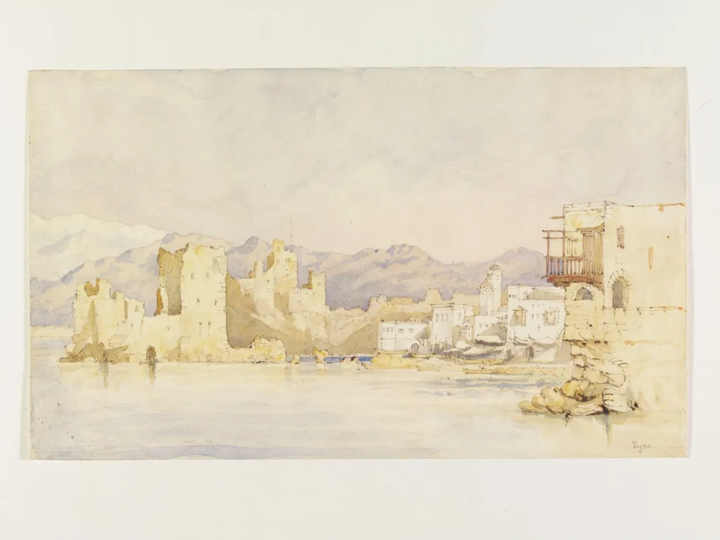 Tyre, by Unknown, watercolor, 1851
