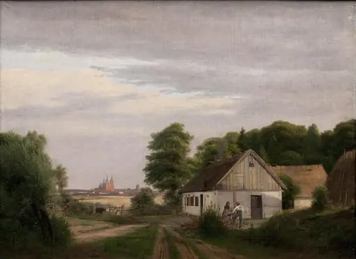 Udsigt mod Roskilde fra et husmandssted, by Unknown
