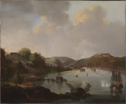 Udsigt over Frederikshald i Norge, by Unknown