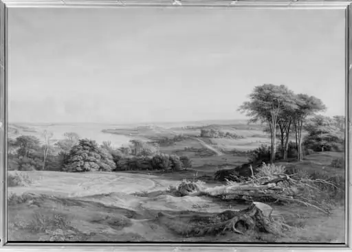 Udsigt over Skanderborg fra Edelsborgmark, by Unknown