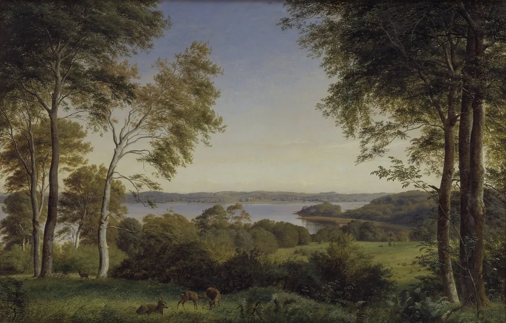 Udsigt over Skarre Sø, by Unknown, 1845