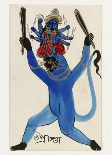 Ugrachandra and Hanuman, by Unknown