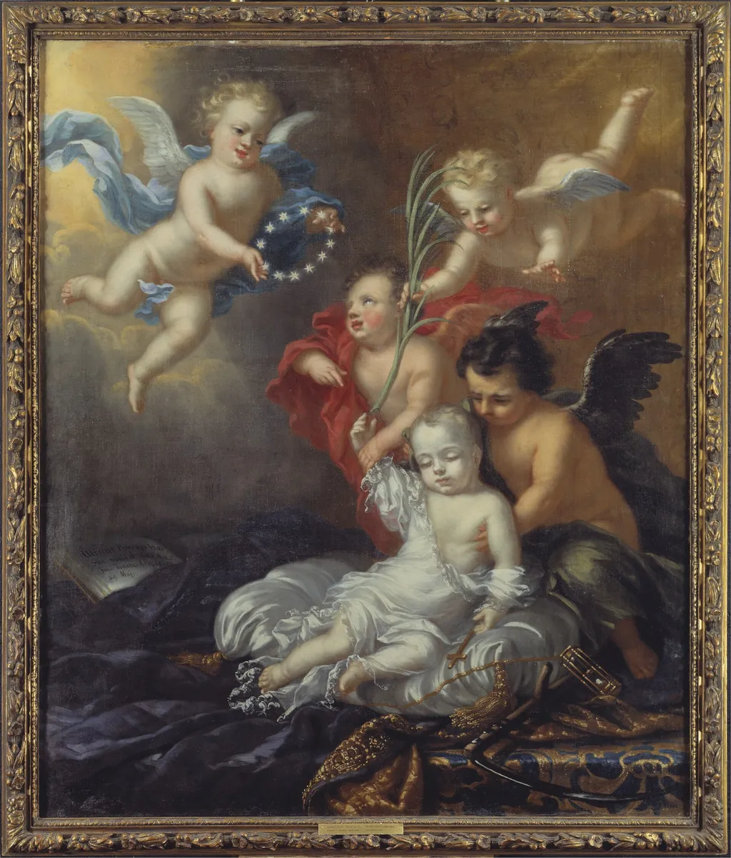 Ulrik (1684-1685), prins av Sverige, allegori över hans död, by Unknown, oil