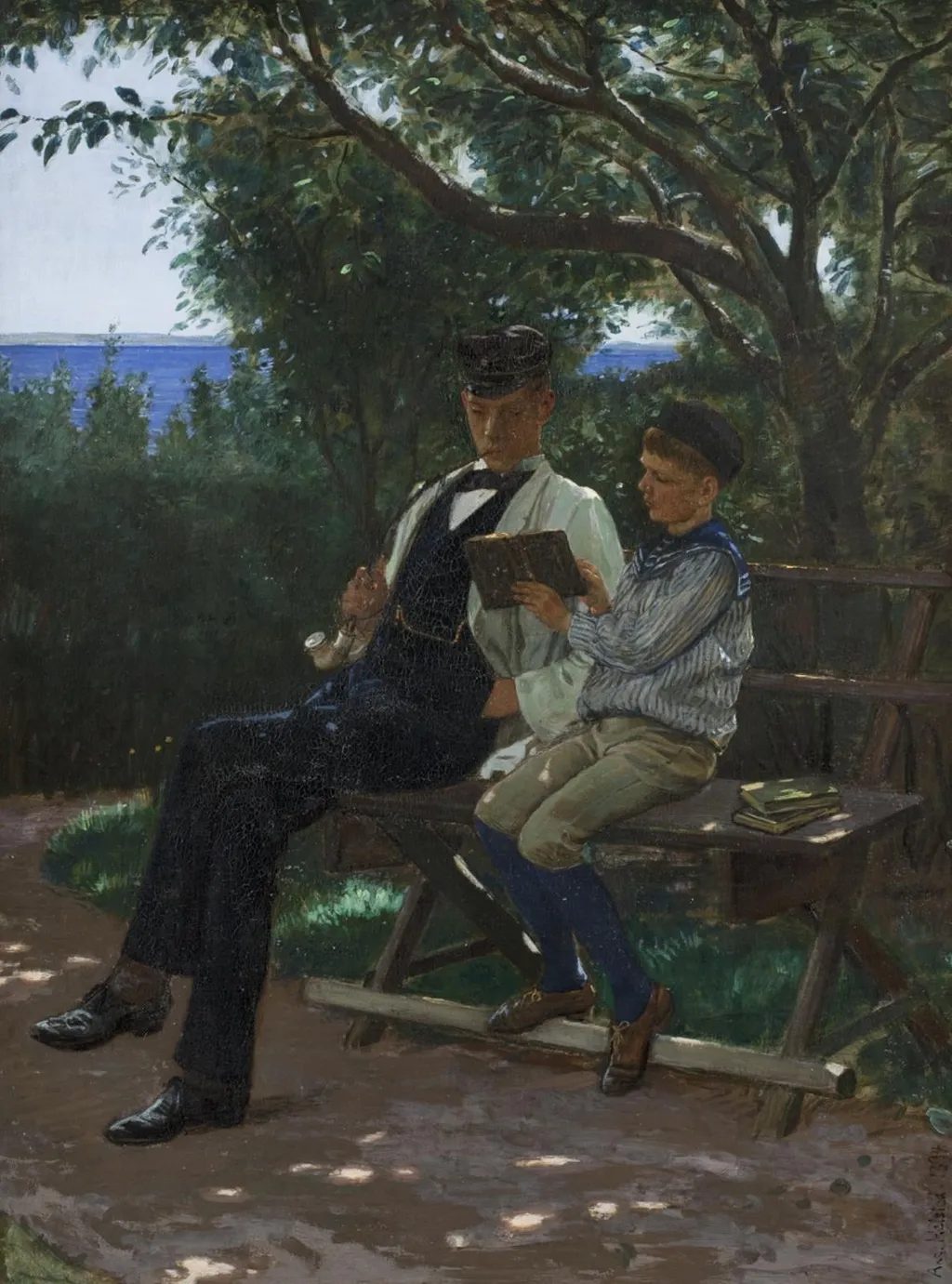 Undervisning på landet, by Unknown, 1894