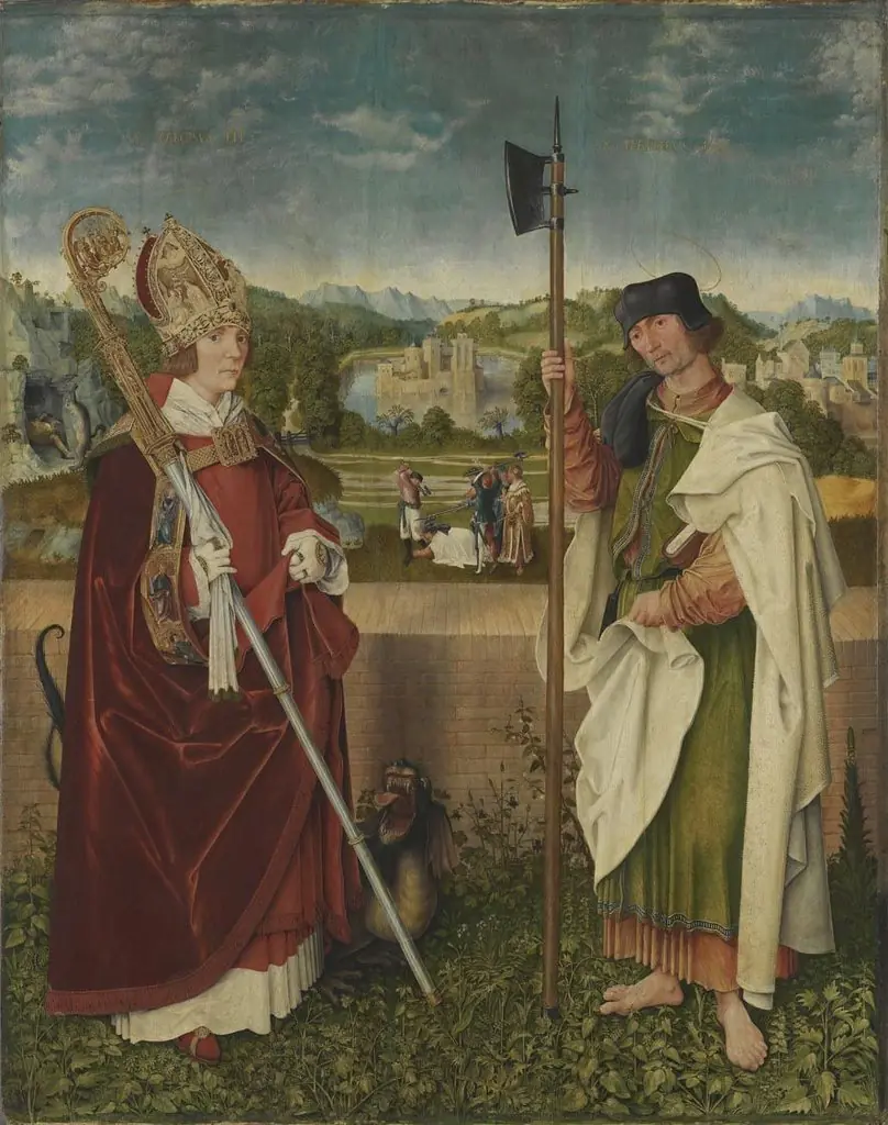 Universitätsaltar: Hll. Narzissus und Mathäus, by Unknown