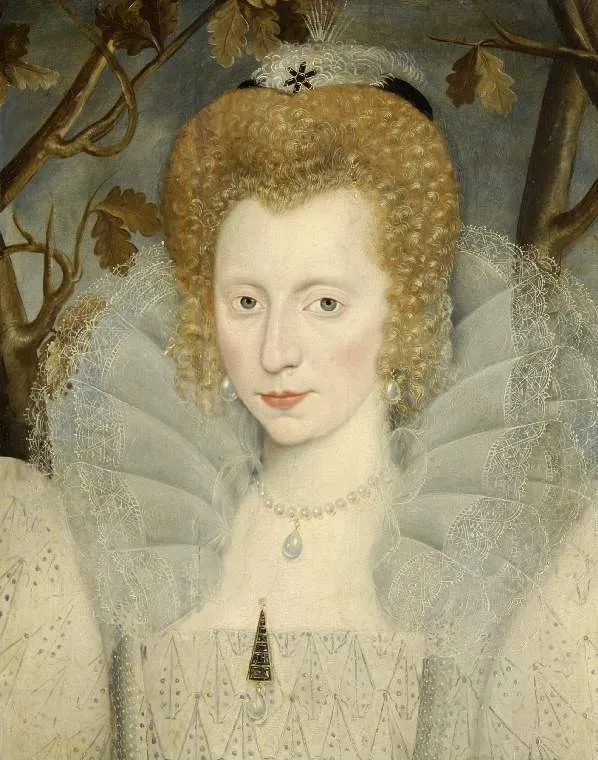 Unknown Lady, by Unknown, oil, 1599
