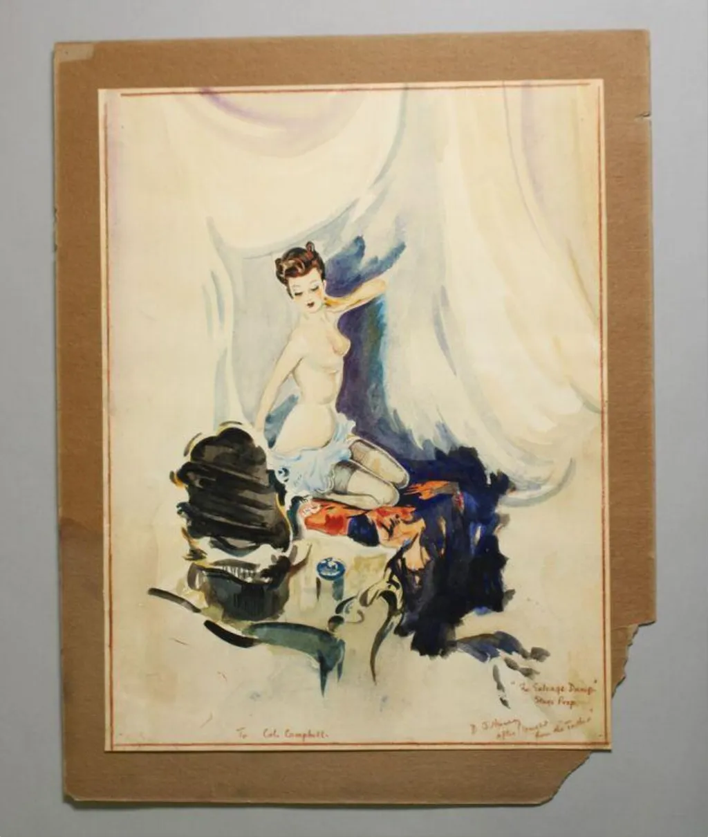 Untitled, by Unknown, watercolor, 1935
