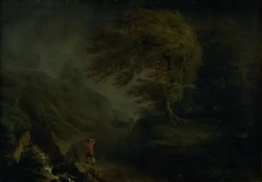 Uvejrslandskab, by Unknown