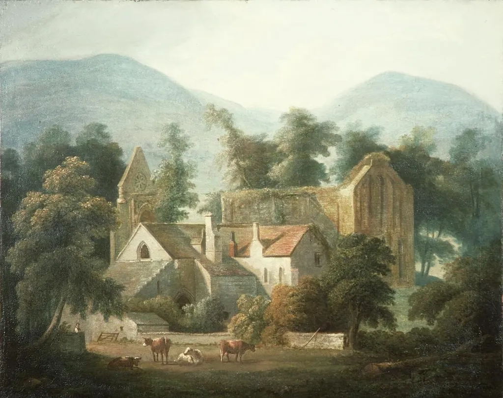 Valle Crucis, by Unknown, oil, 1800