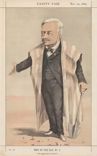 Vanity Fair: Men of the Day, No. 2 "He suppressed an isthmus", by Unknown
