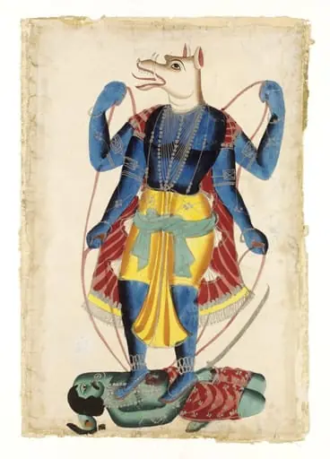 Varaha and Hiranyaksha, by Unknown