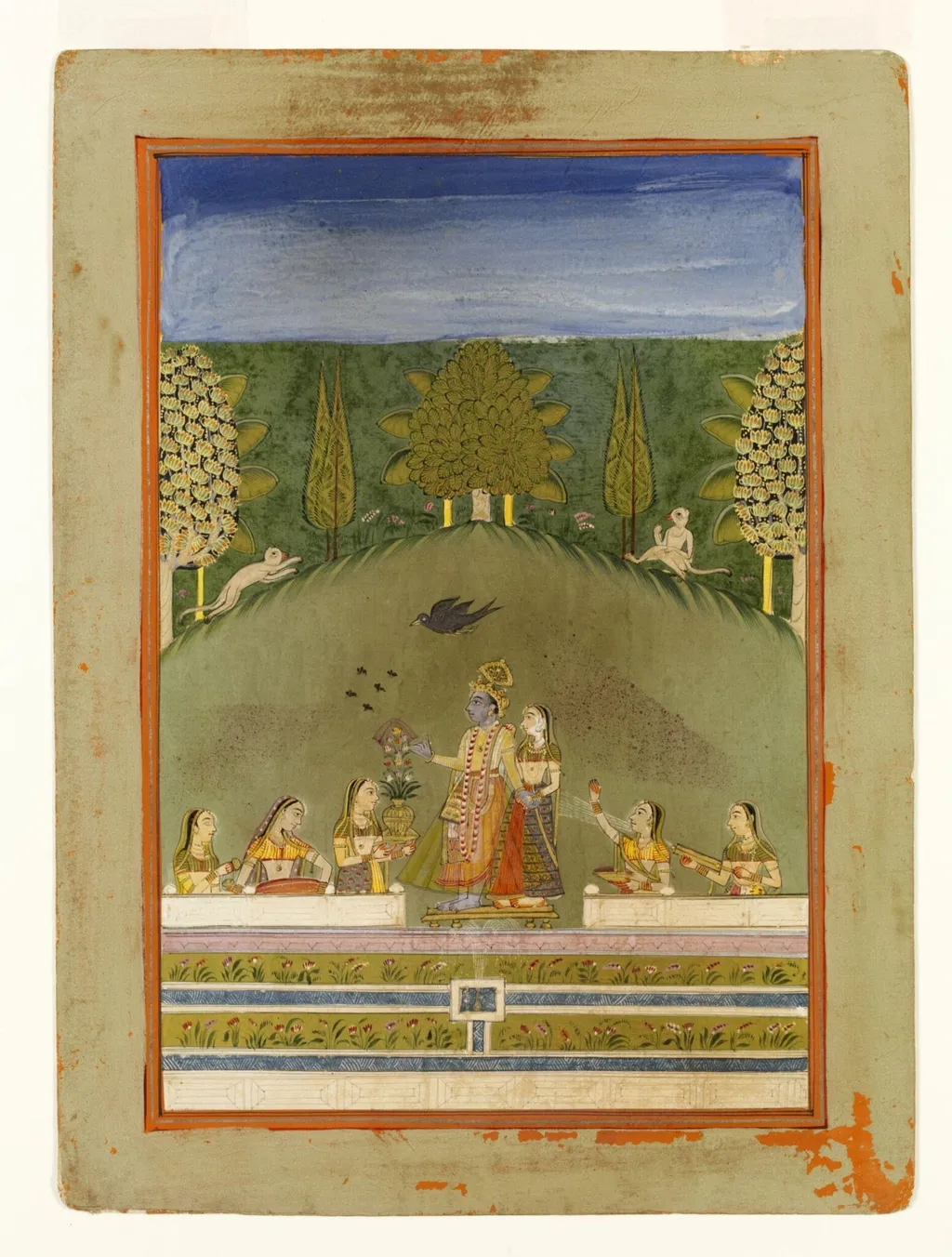 Vasant Ragini, by Unknown, paint, 1710