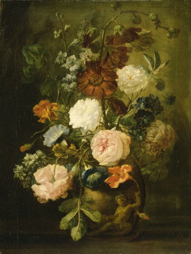 Vase of Flowers, by Unknown
