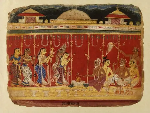 Vasudeva and Devaki, by Unknown