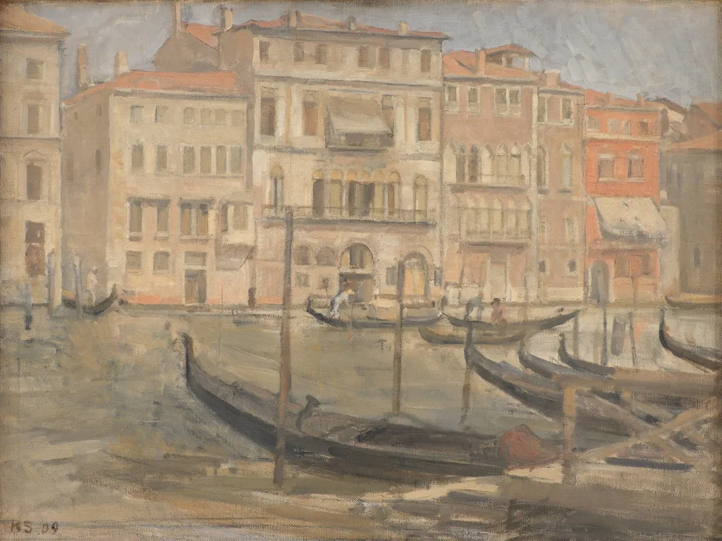 Ved Canal Grande i Venedig, by Unknown, 1909