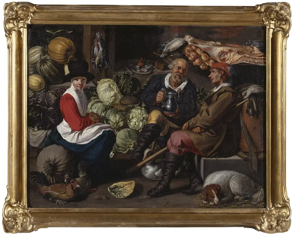 Vegetable Sellers, by Unknown