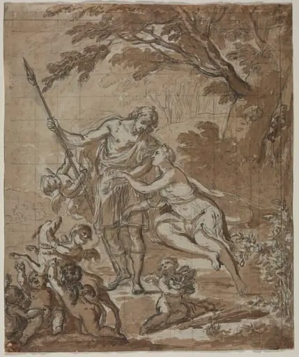 Venus and Adonis, by Unknown