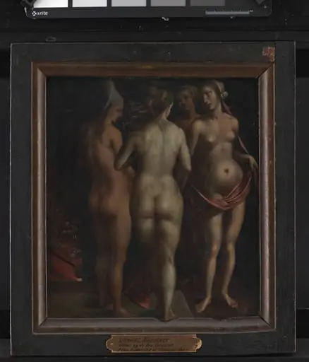 Venus and the Three Graces, by Unknown