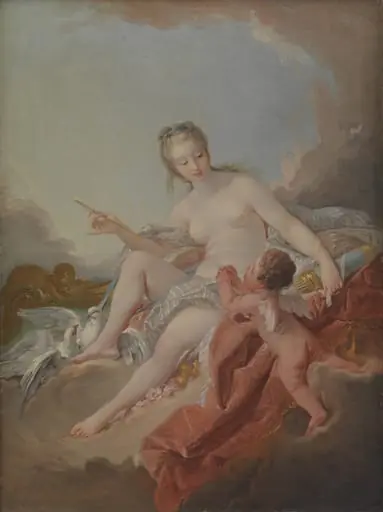 Venus og Amor, by Unknown