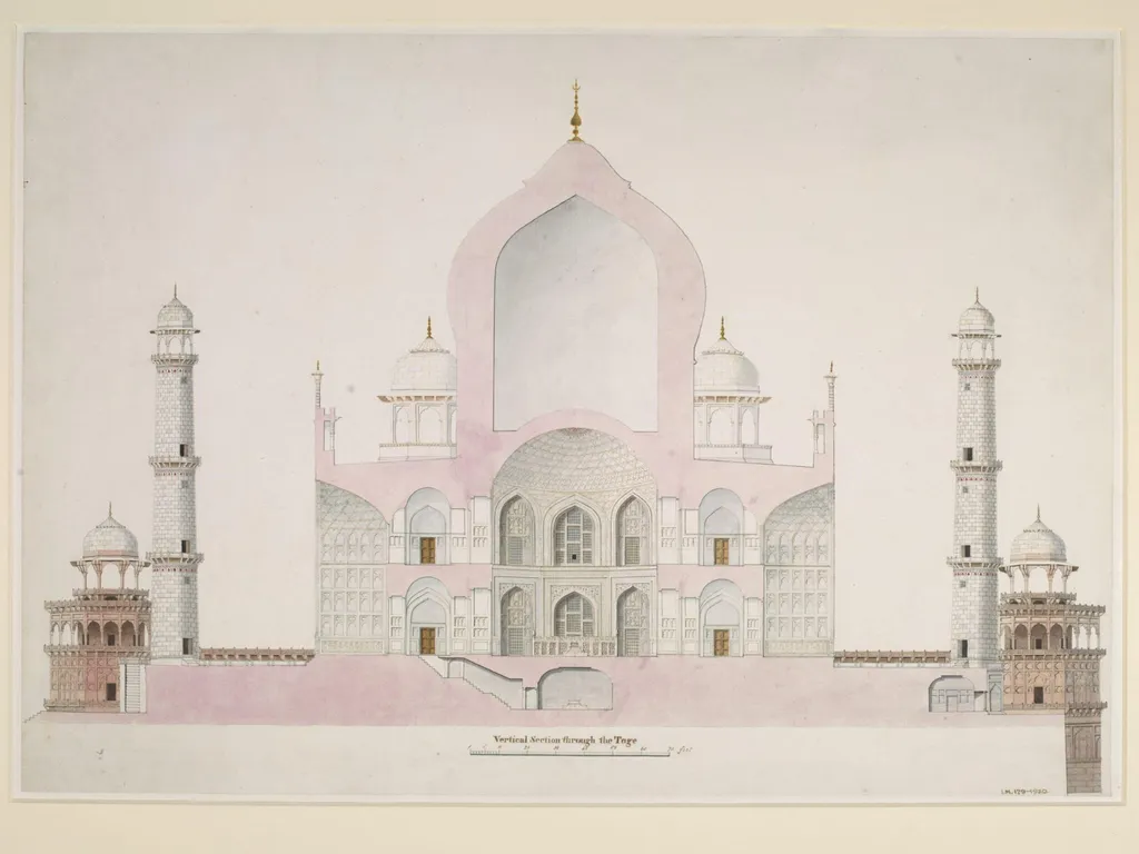 Vertical Section through the Tage, by Unknown, 1819
